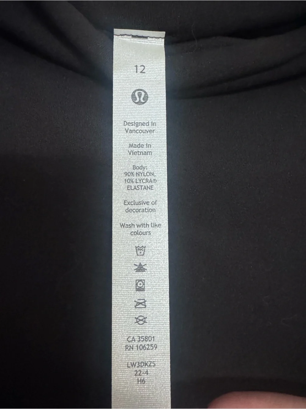 Lululemon All Aligned Mock Neck Long Sleeve Black